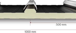 3 Hadveli Gizli Vidalı Çatı Paneli